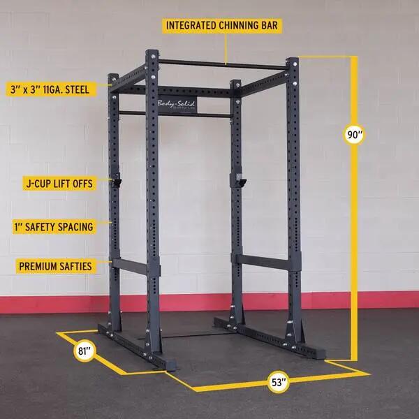 Body-Solid Power Rack SPR1000 voor krachttraining  / squats / optrekken 3/5