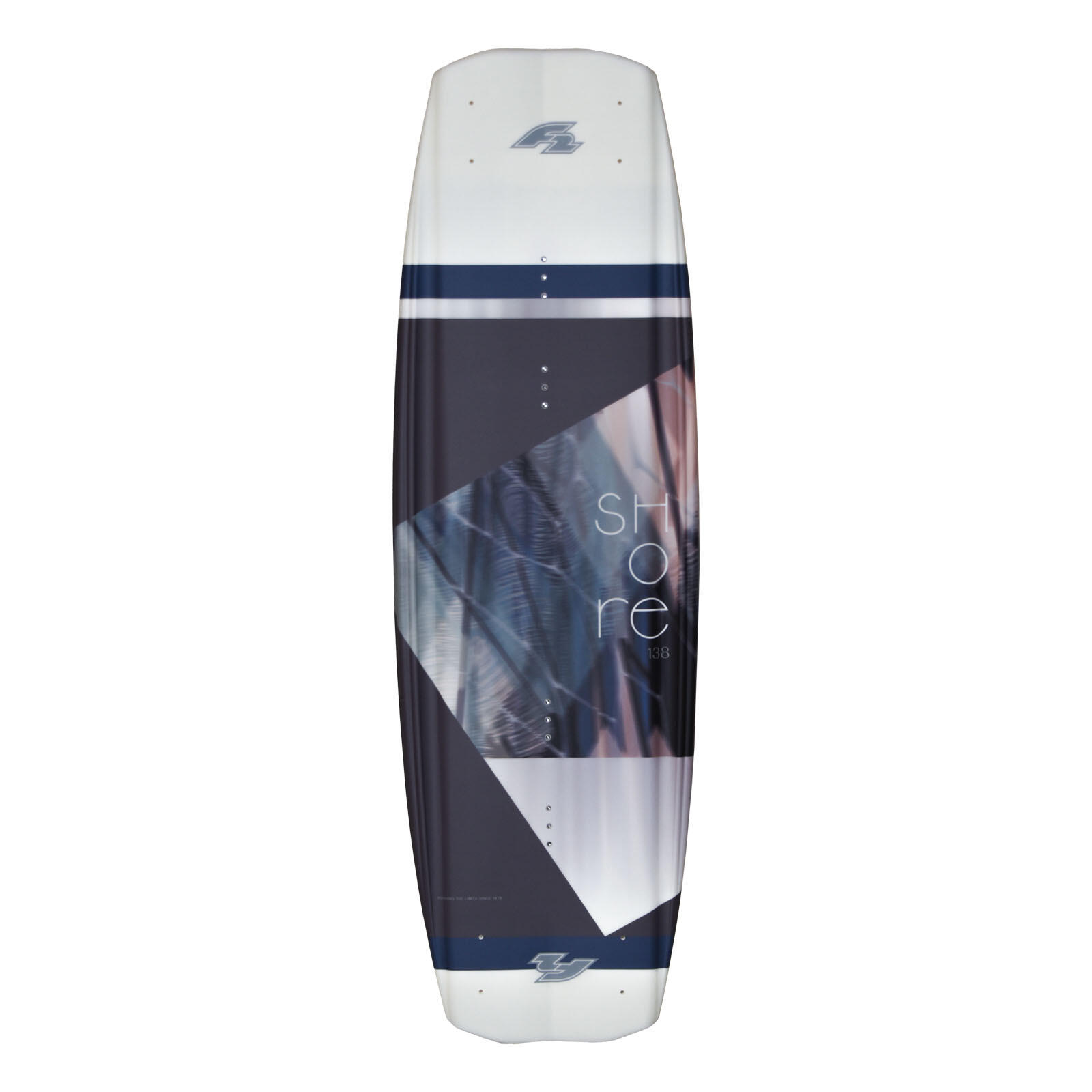 F2 Set Wakeboard Shore Braun 138cm mit Wakebindung Team Boot L/XL 2/3