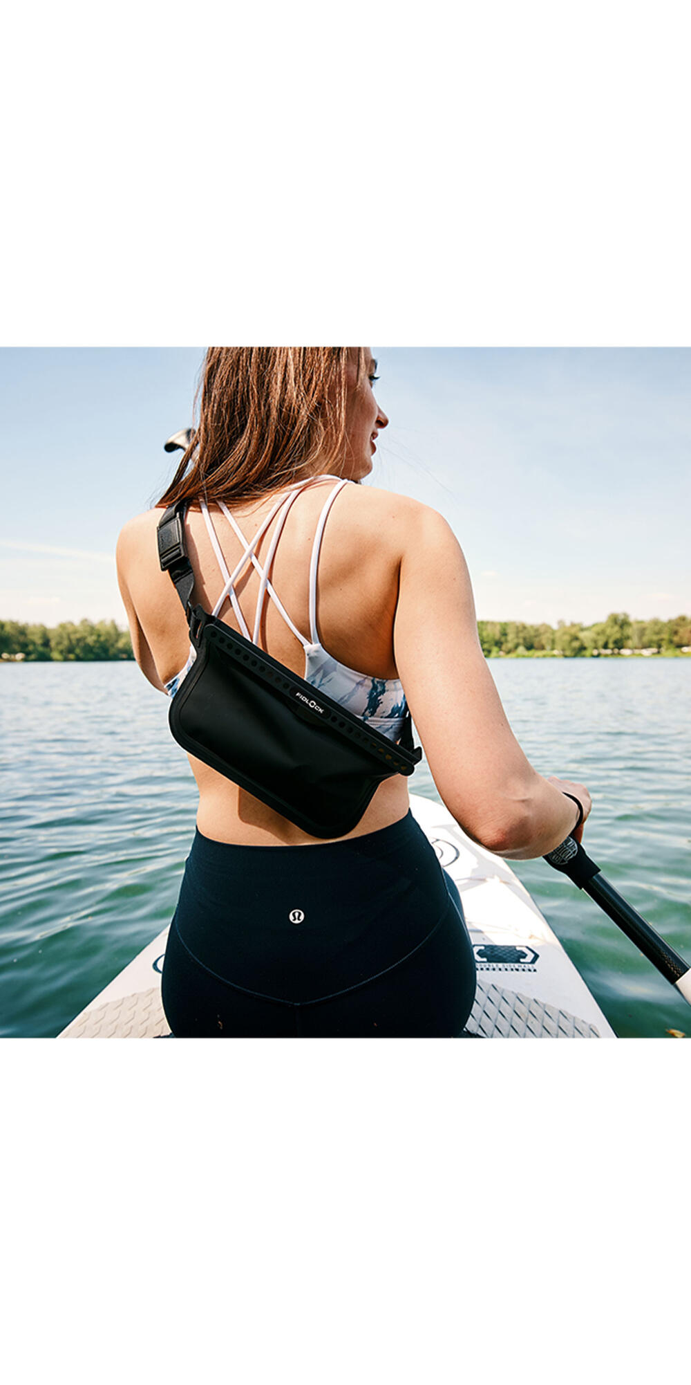 Водонепроницаемая поясная сумка-чехол для телефона Fidlock Hermetic Sling Bag с магнитной застежкой — фото 2