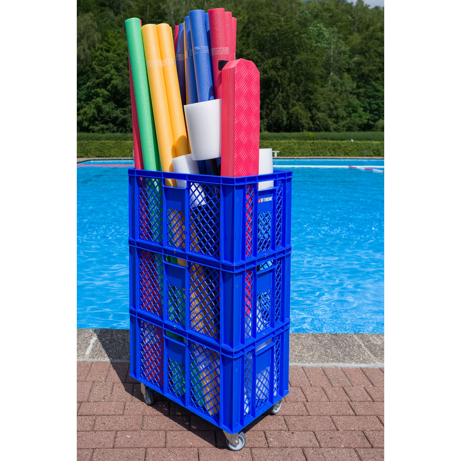 Trolley Pool Noodle 60x40x106 cm Gesundheitssport Unisex 2/4