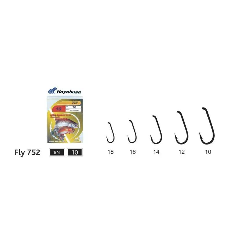 Set carlige pescuit Hayabusa Fly 752, 10 buc, 10 3/6