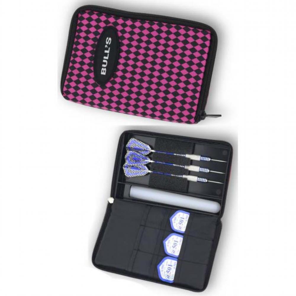 BULL'S TP Premium Dartcase pink/schwarz 3/3