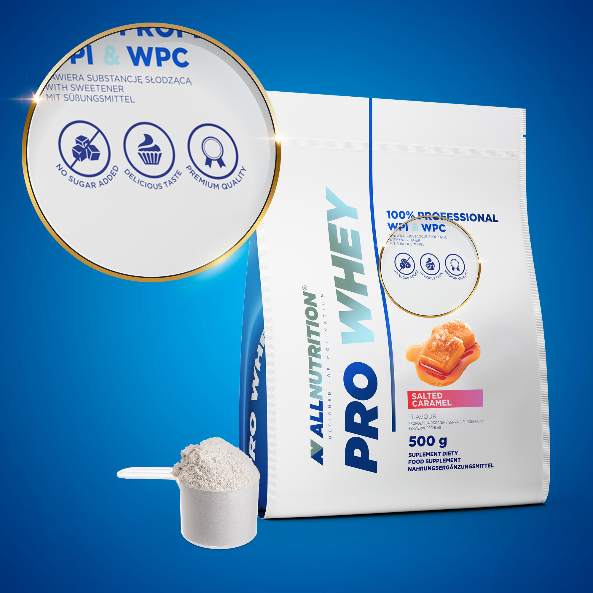 Odżywka białkowa PRO WHEY WPC +WPI 500g Lody truskawkowe 4/5