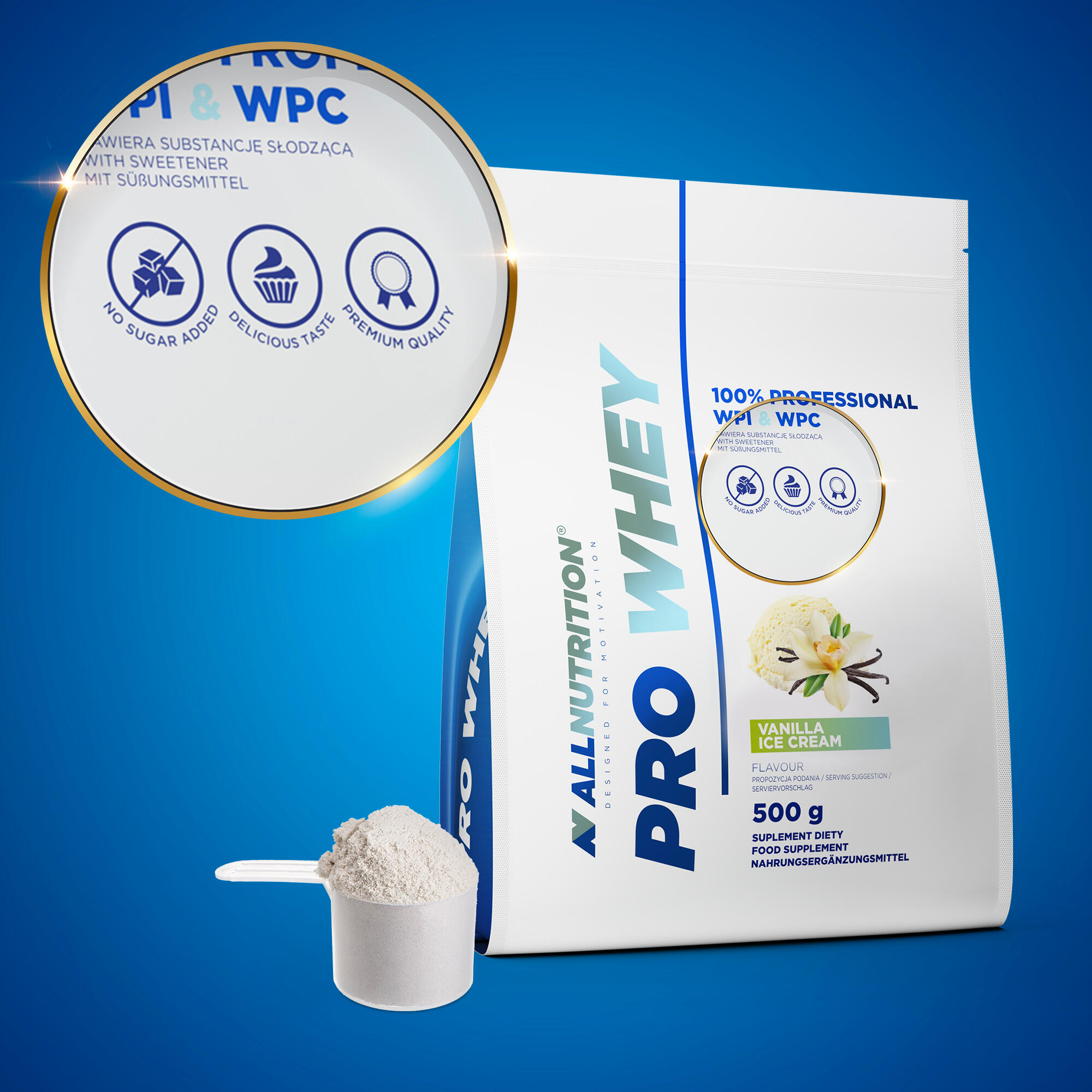 Odżywka białkowa PRO WHEY WPC +WPI 500g Lody truskawkowe 5/5