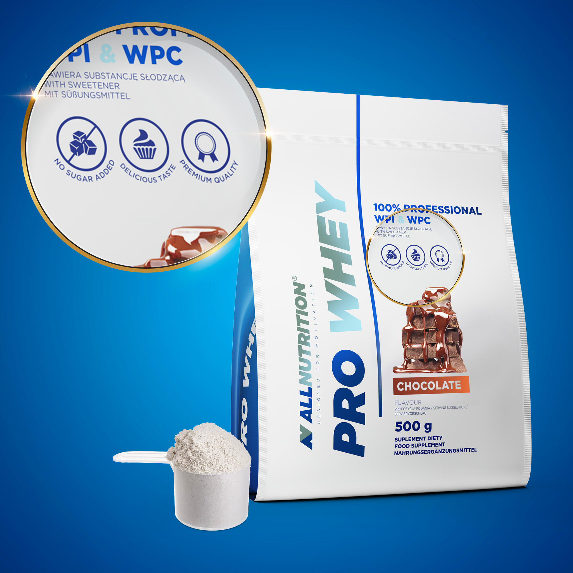 Odżywka białkowa PRO WHEY WPC +WPI 500g Lody truskawkowe 2/5