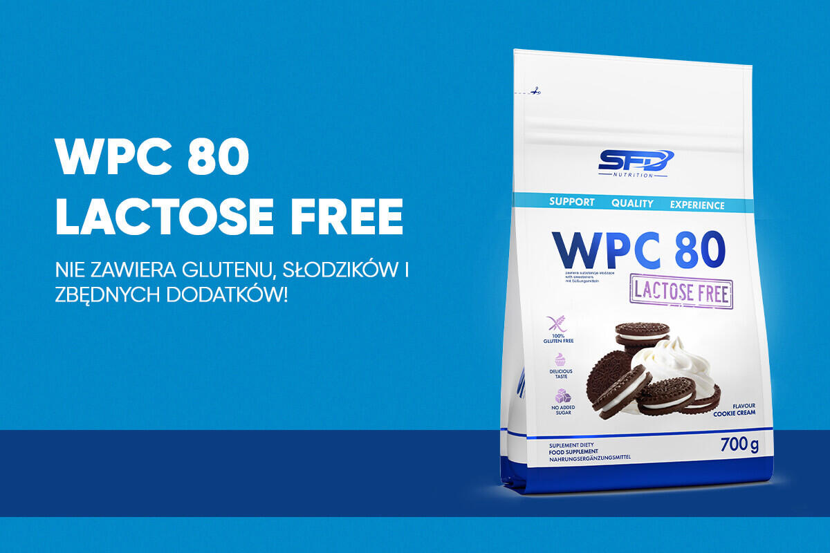 Odżywka białkowa bez laktozy WPC 80 LACTOSE FREE 700g Czekolada 2/2