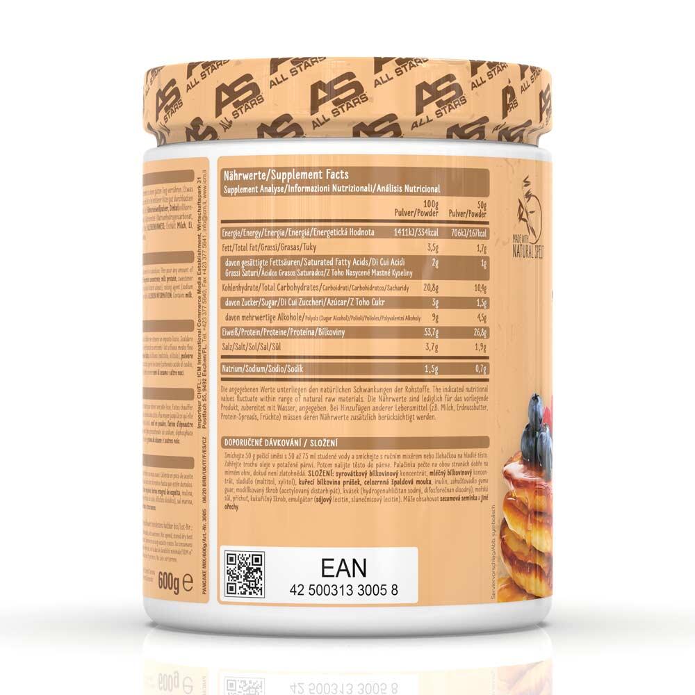 All Stars Nutrition Pancake Protein Mix 600 g 2/5