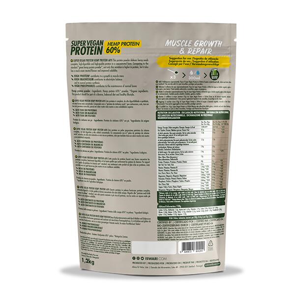 Super Vegan Protein de Proteína de Cânhamo - Grade 60 2/2