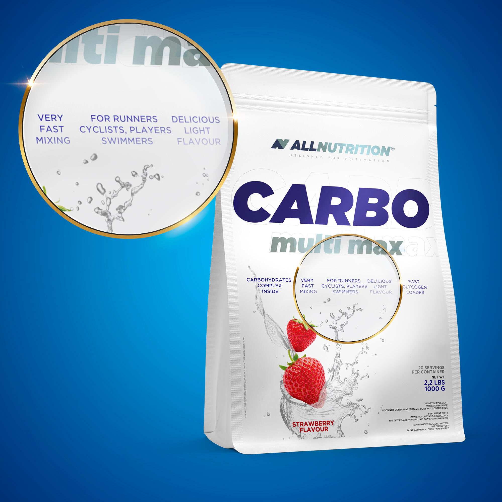 Odżywka węglowodanowa CARBO MULTI MAX 1000g Wiśnia 4/4