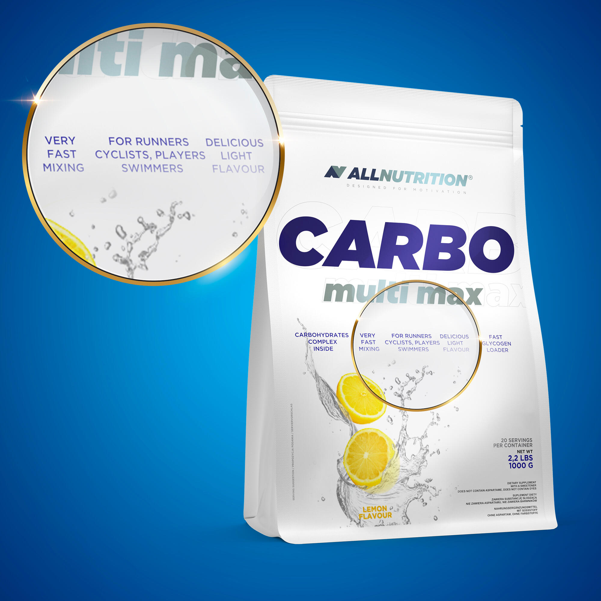 Odżywka węglowodanowa CARBO MULTI MAX 1000g Wiśnia 2/4