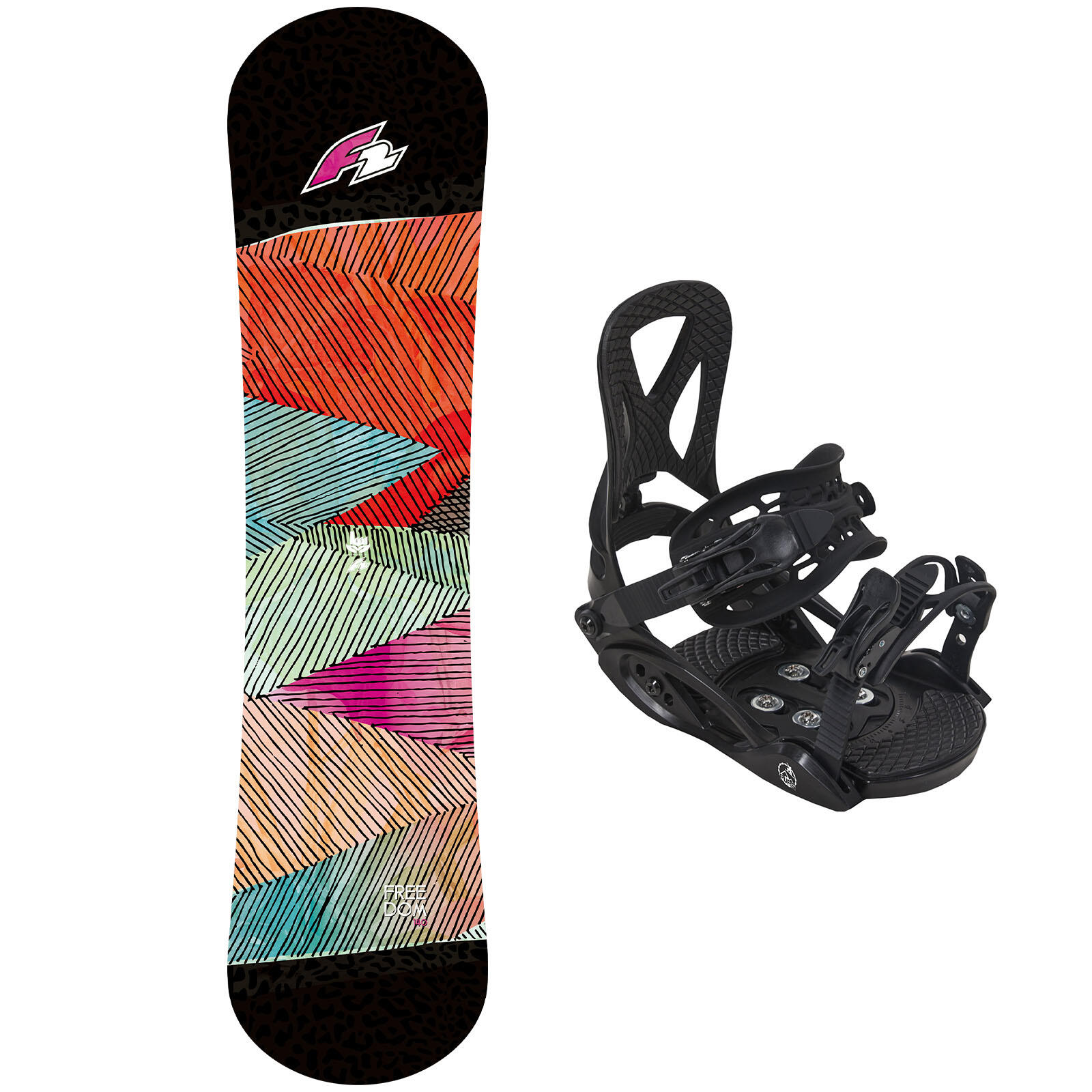 F2 F2 Set Junior Snowboard Freedom 140cm mit Eco Pure Bindung