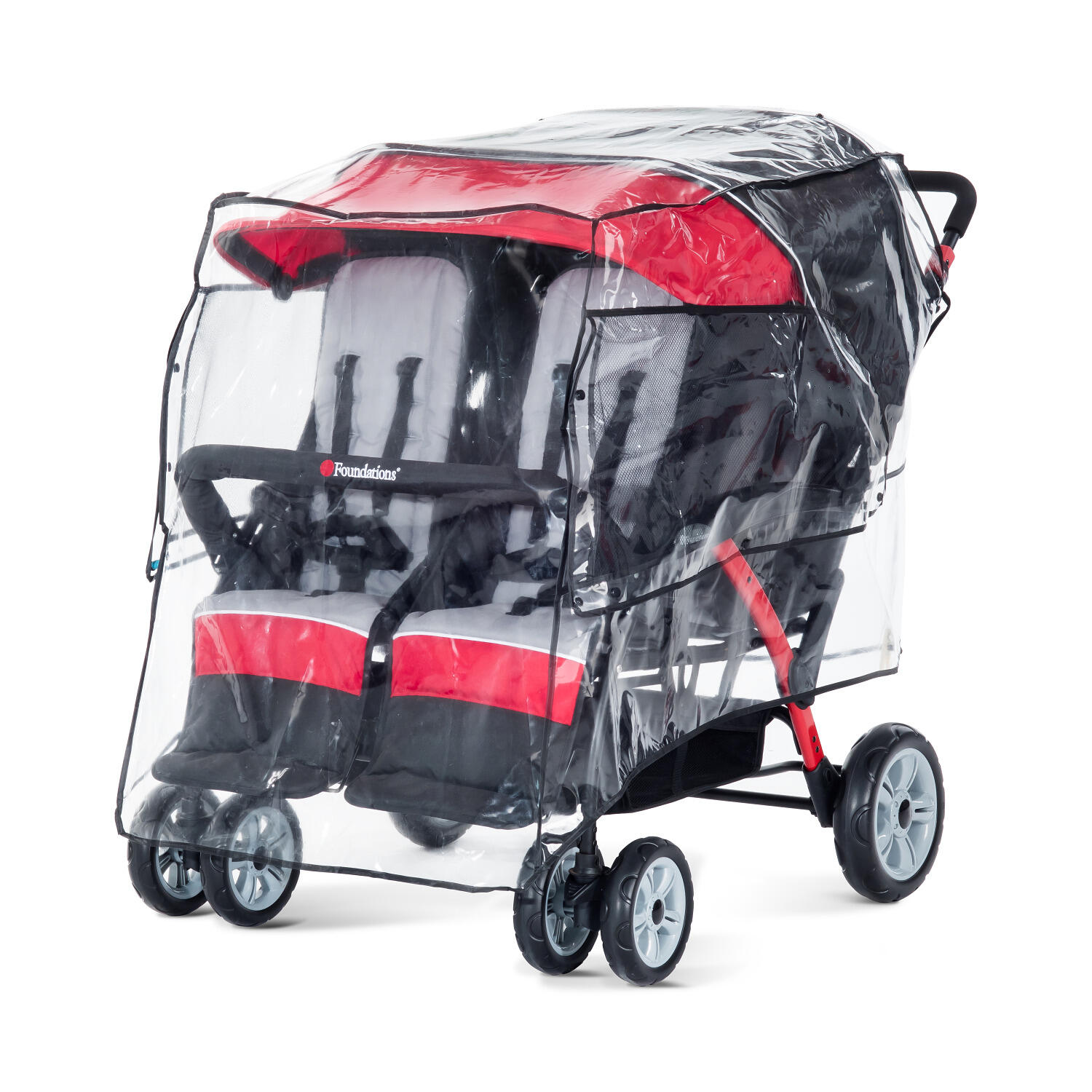Regenabdeckung 3-Sitzer Scooter Unisex 3/4