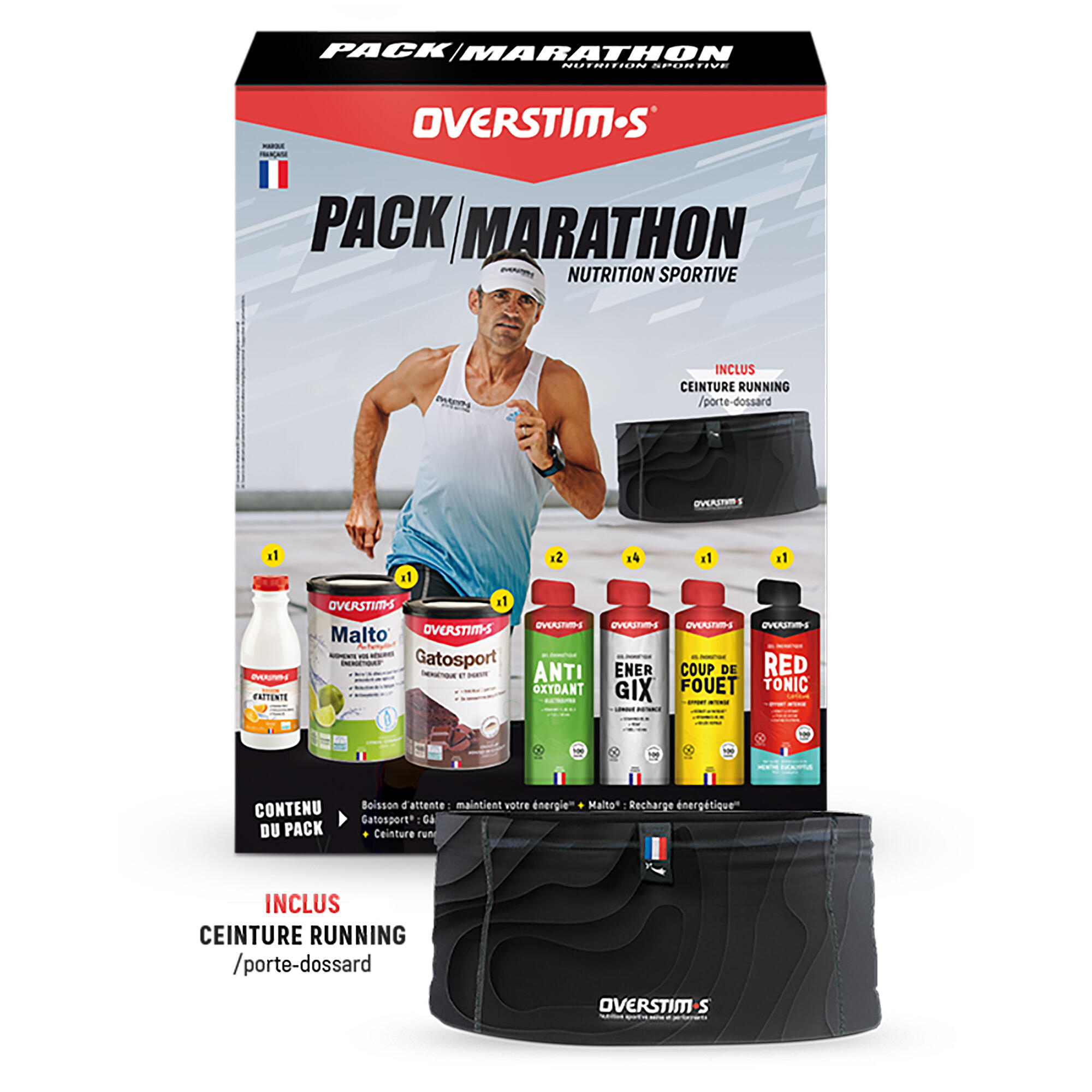 Overstim.s - Pack Nutrition Marathon Avec Ceinture Running - Gel Énergétique - Decathlon