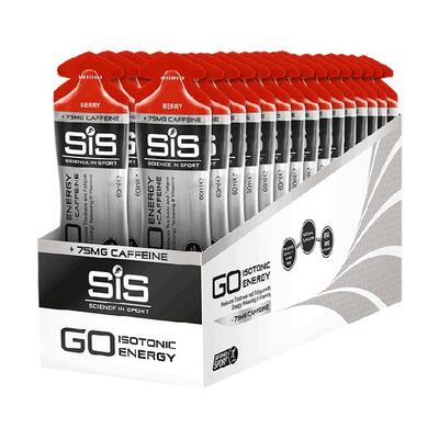 Sis go energy + caffeine gels (30x60ml) berry - energie & uithoudingsvermogen
