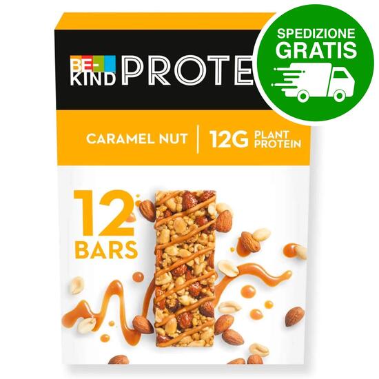 BE-KIND PROTEIN Riegel Caramel Nut 12x50g Snack für Sport Fitness & Outdoor