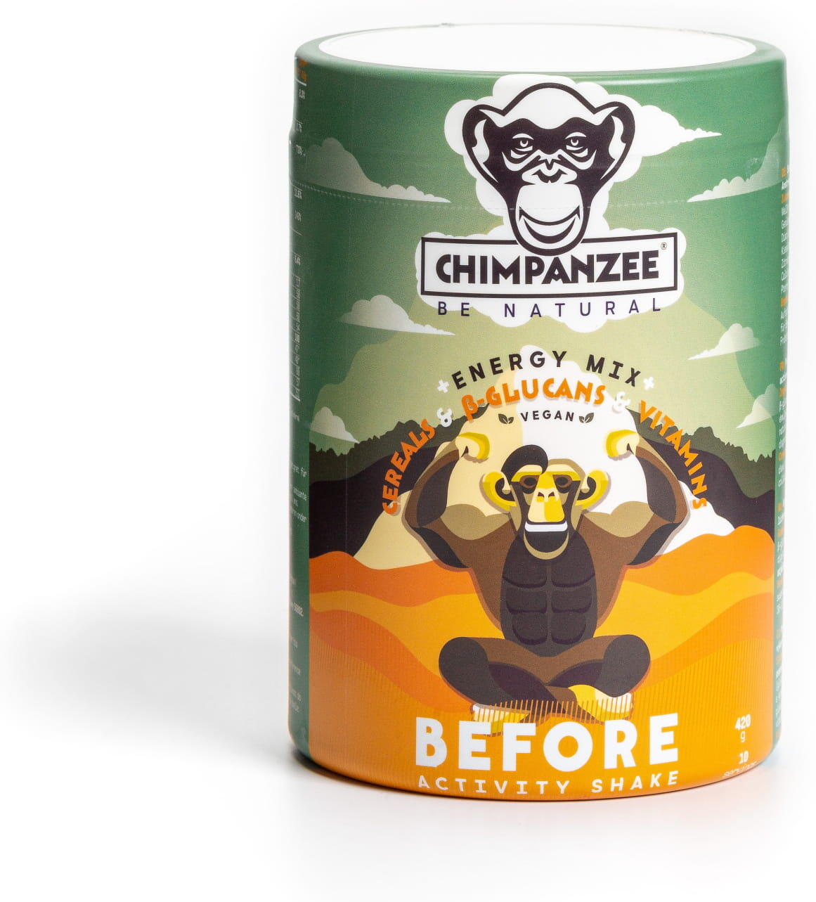 CHIMPANZEE Eiwitshake Na - Cacao - Ahornsiroop - 420g
