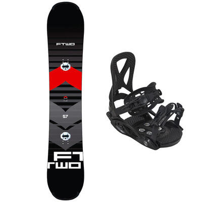 F2 Set Junior Snowboard Rental 130cm mit Bindung Eco Pure