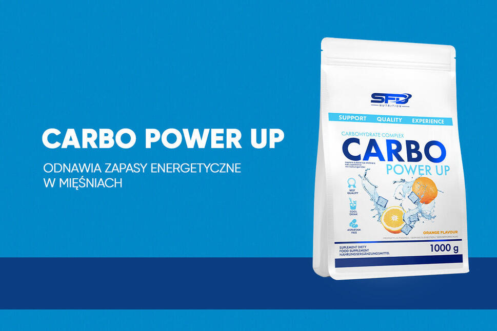 Odżywka węglowodanowa POWER UP CARBO 1000g Pomarańcz