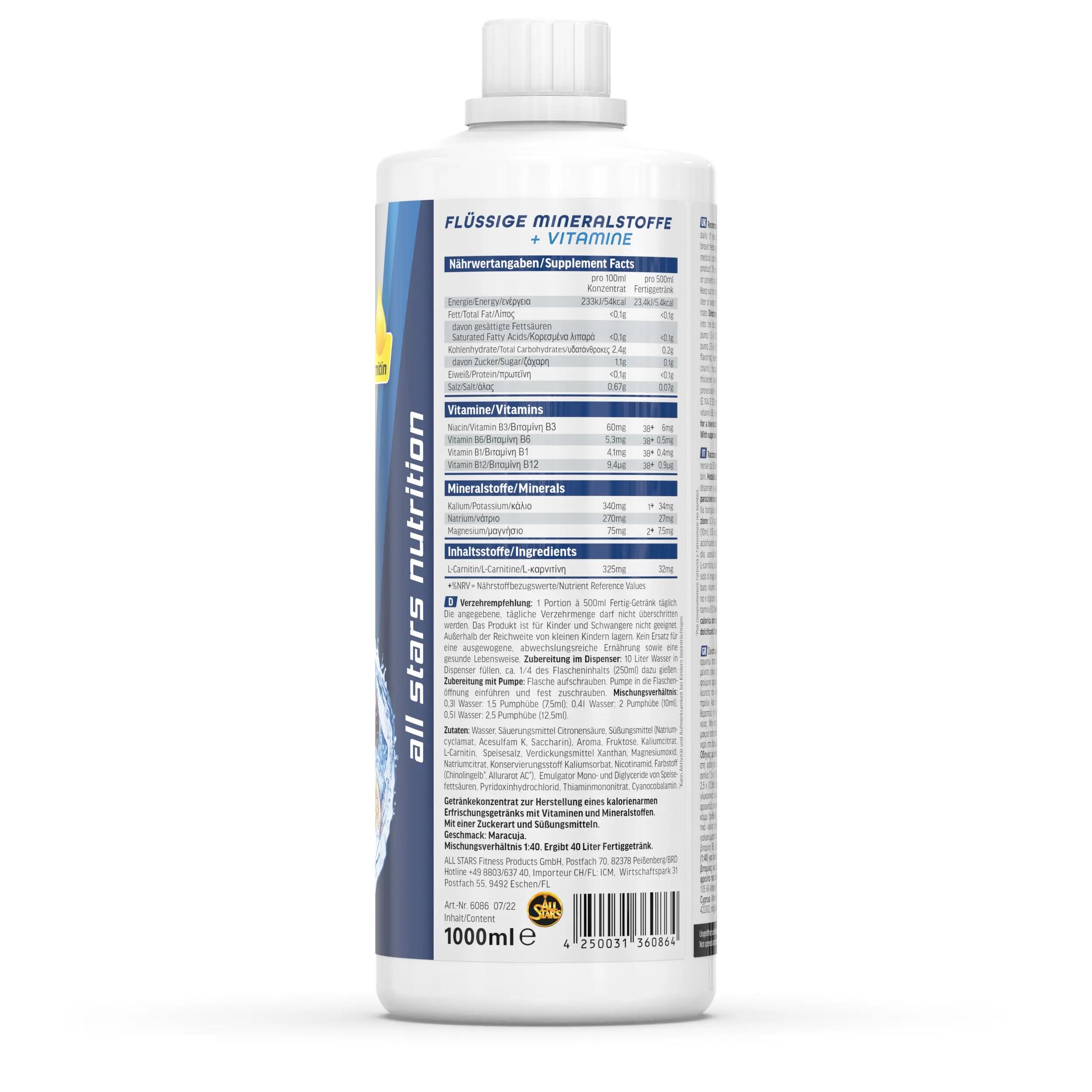 All Stars Mineral Plex Maracuja 1000ml 3/7