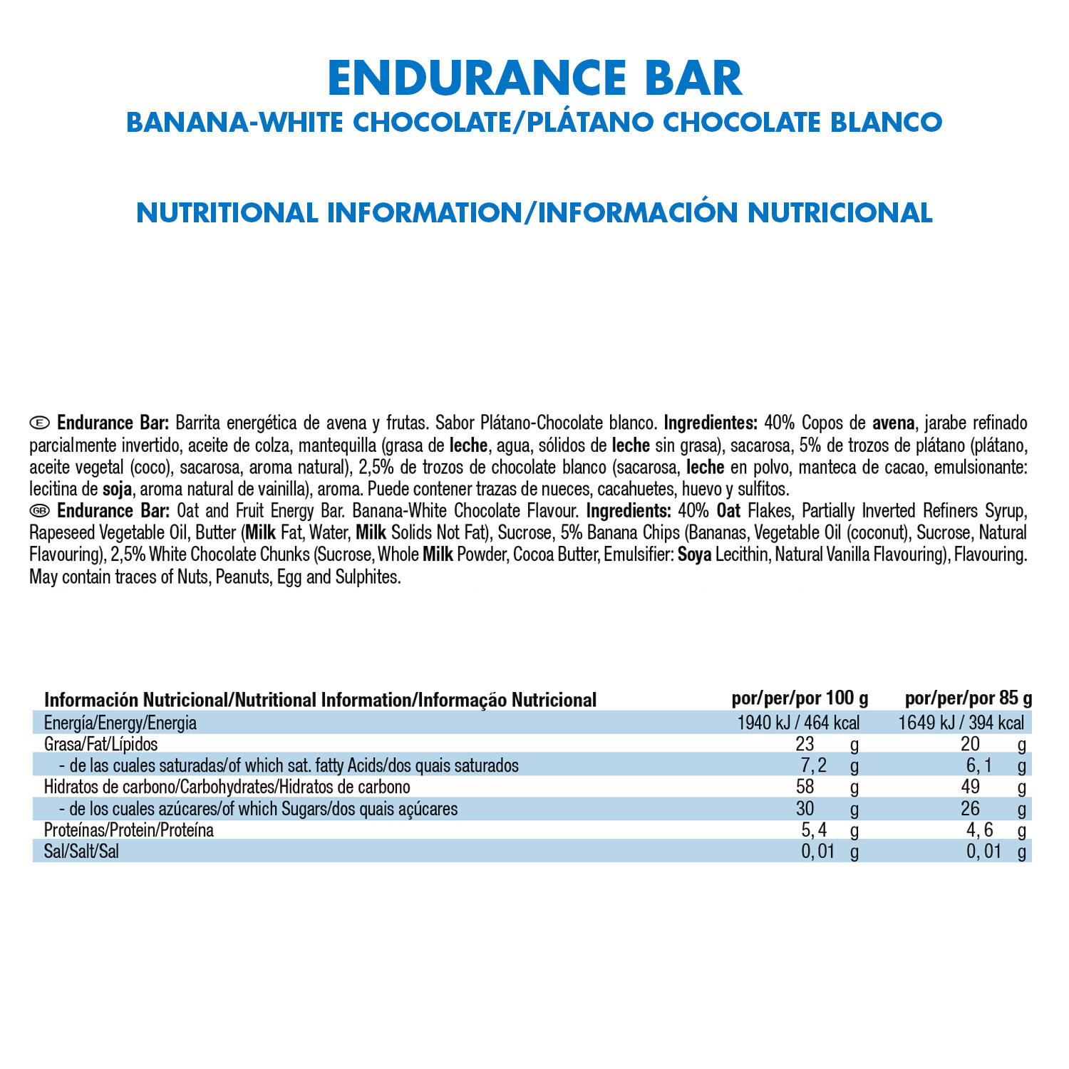 Victory Endurance Barrita Endurance Chocolate blanco- Plátano 25x85g 3/5