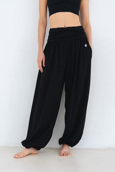 Spodnie haremki do jogi Moonholi Alladin z szerokimi nogawkami