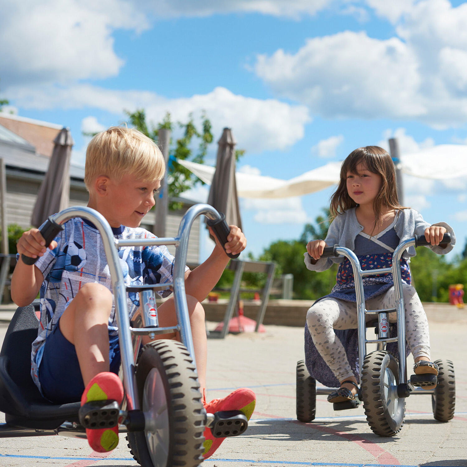 Viking Dreirad Off-Road Mittel 3–6 Jahre Scooter Unisex Chrom 2/4
