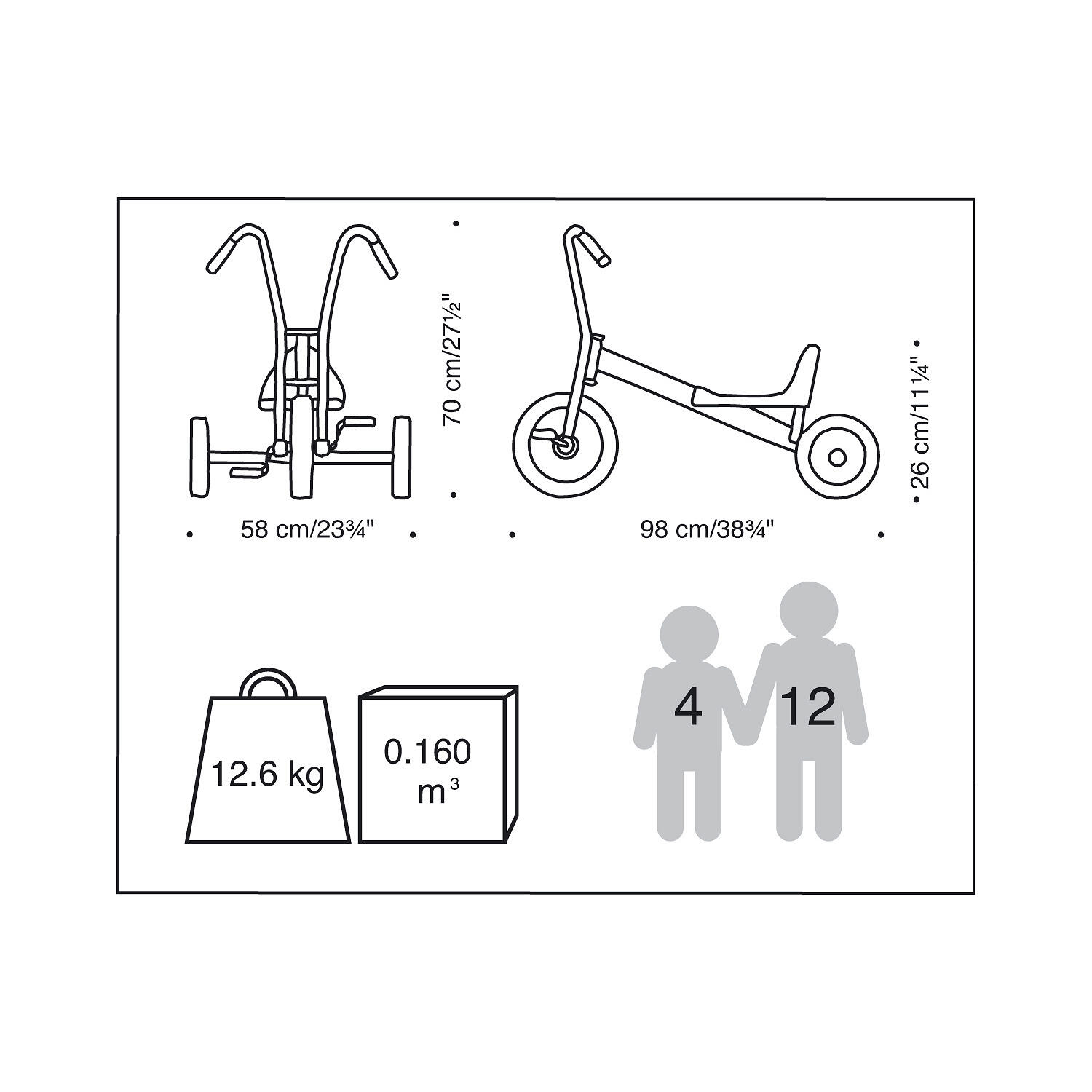 Viking Dreirad Maxi Scooter Unisex 2/4