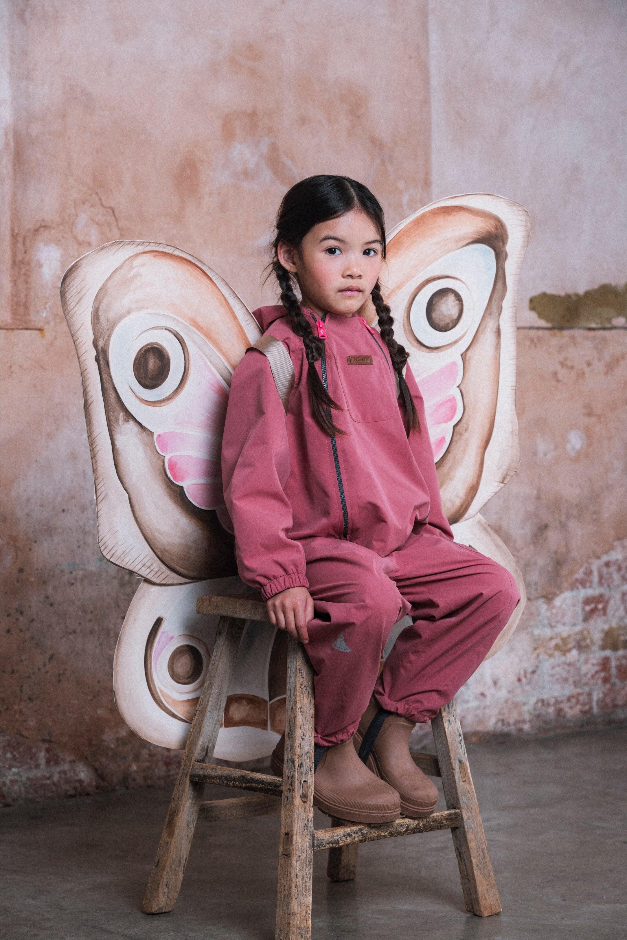 Rose Pink Waterproof Packable Puddlesuit 6/7