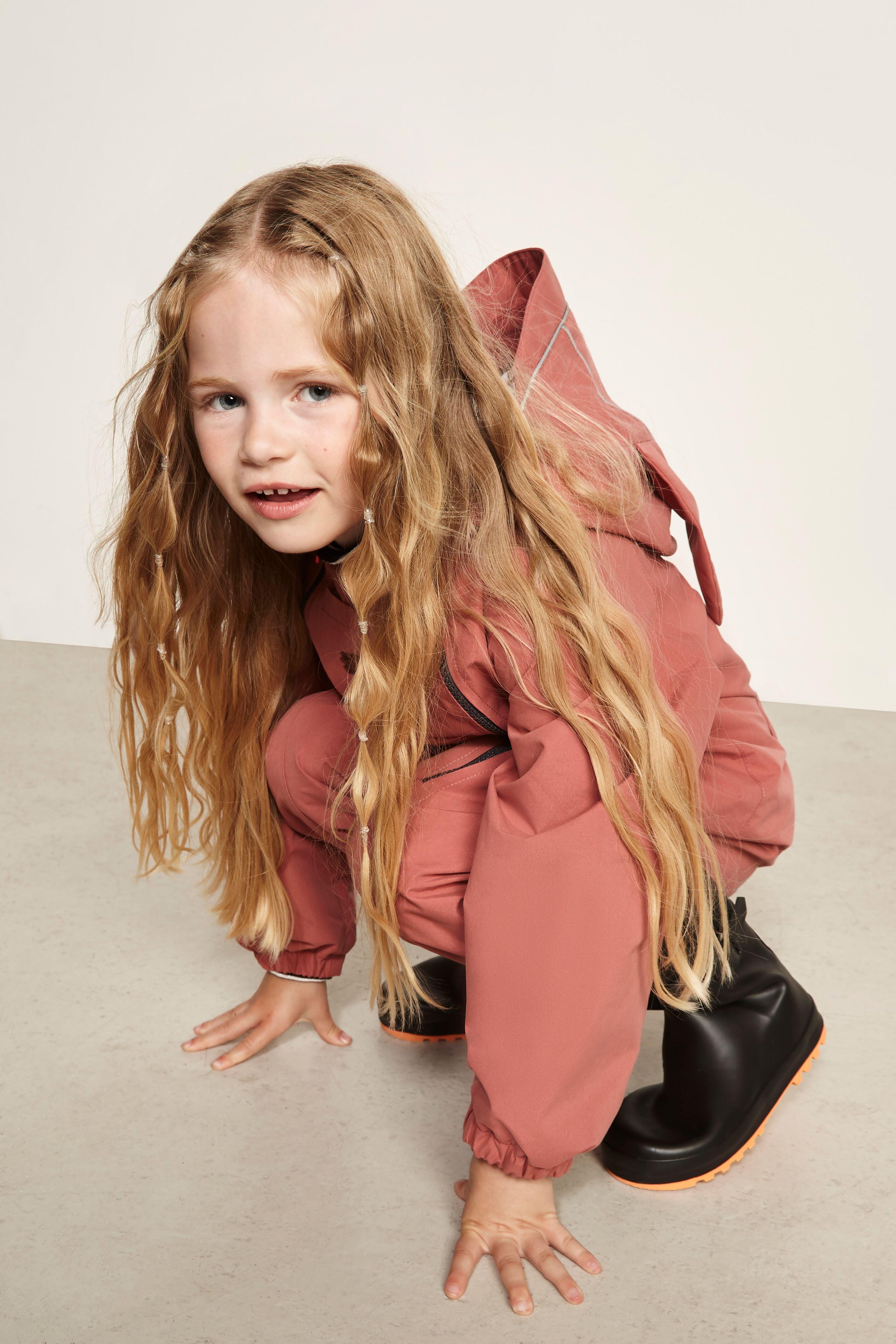 Rose Pink Waterproof Packable Puddlesuit 4/7