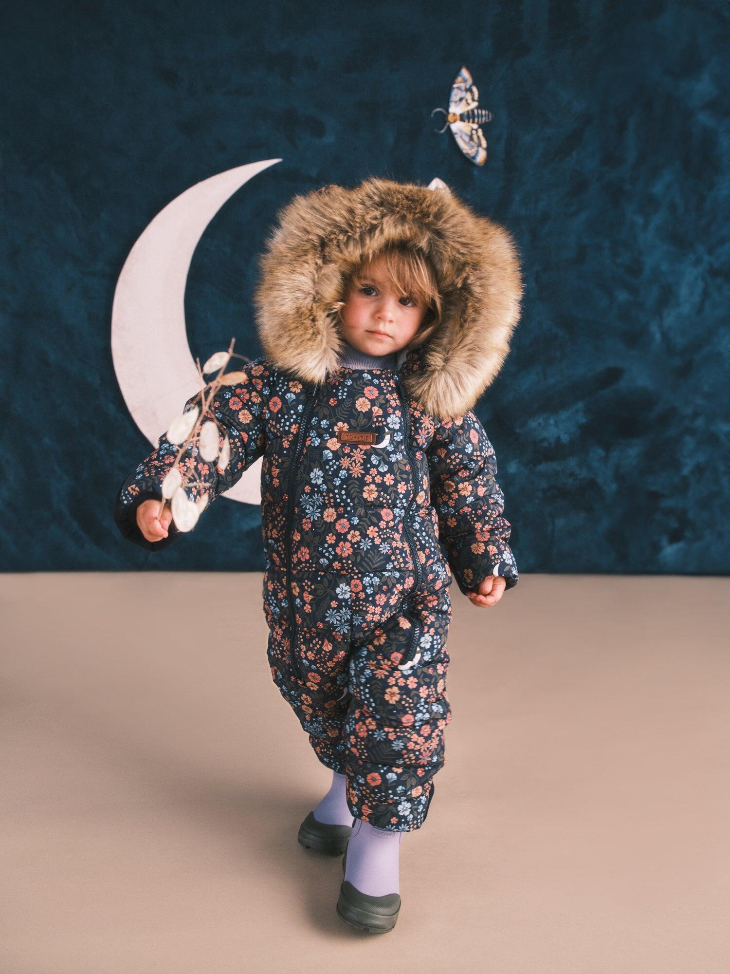 Floral Nightscape Quilted Onesie 5/7