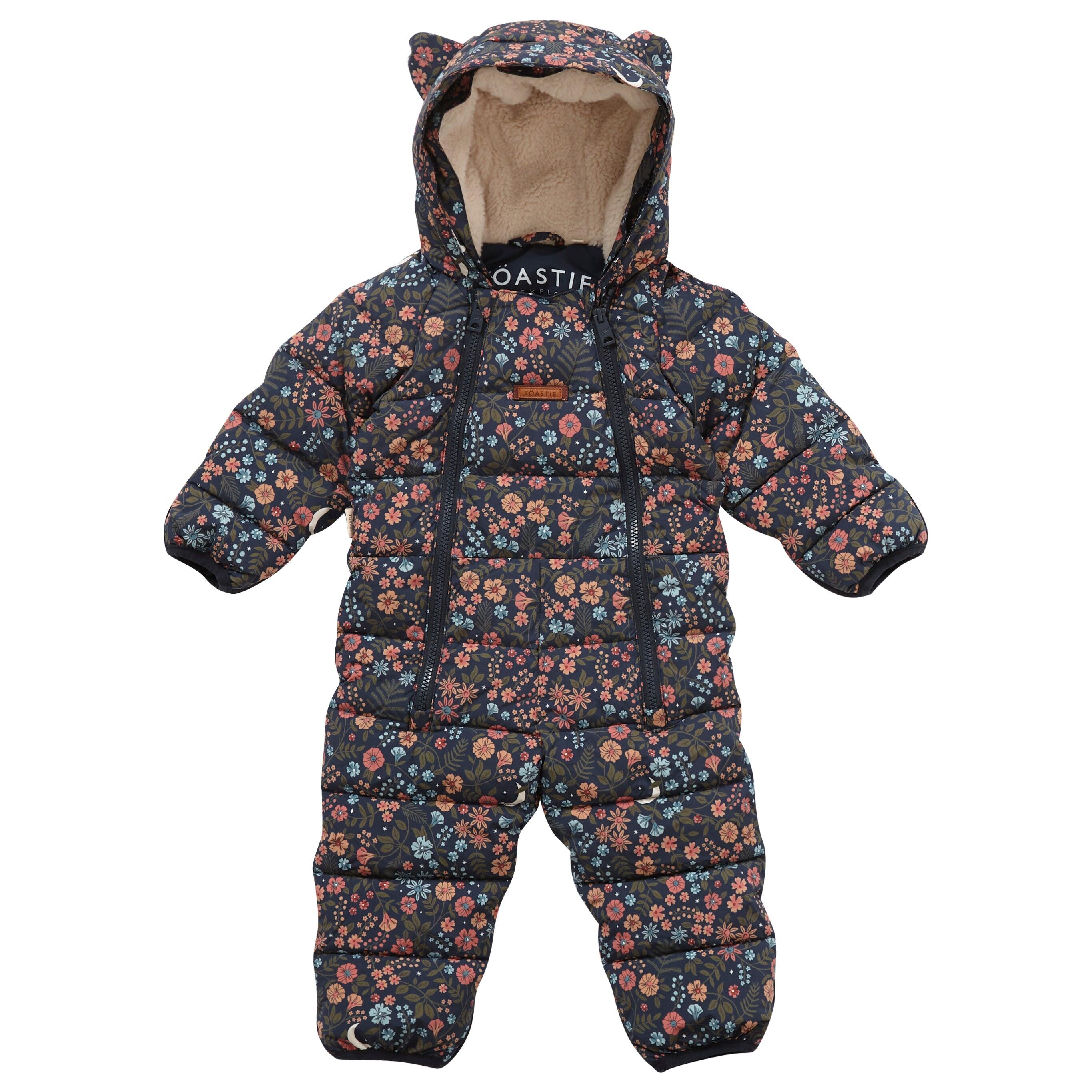 Floral Nightscape Quilted Onesie 4/7