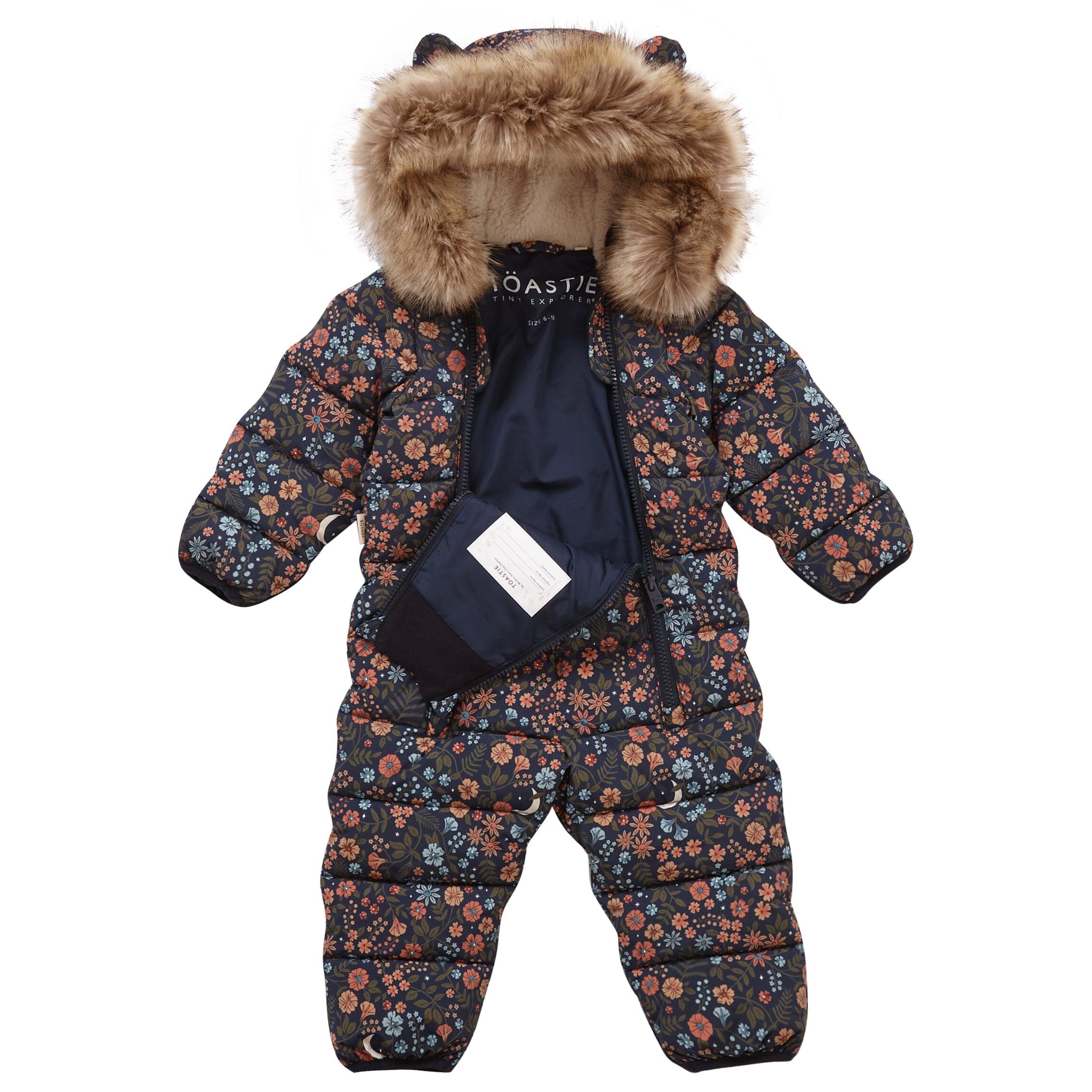 Floral Nightscape Quilted Onesie 3/7