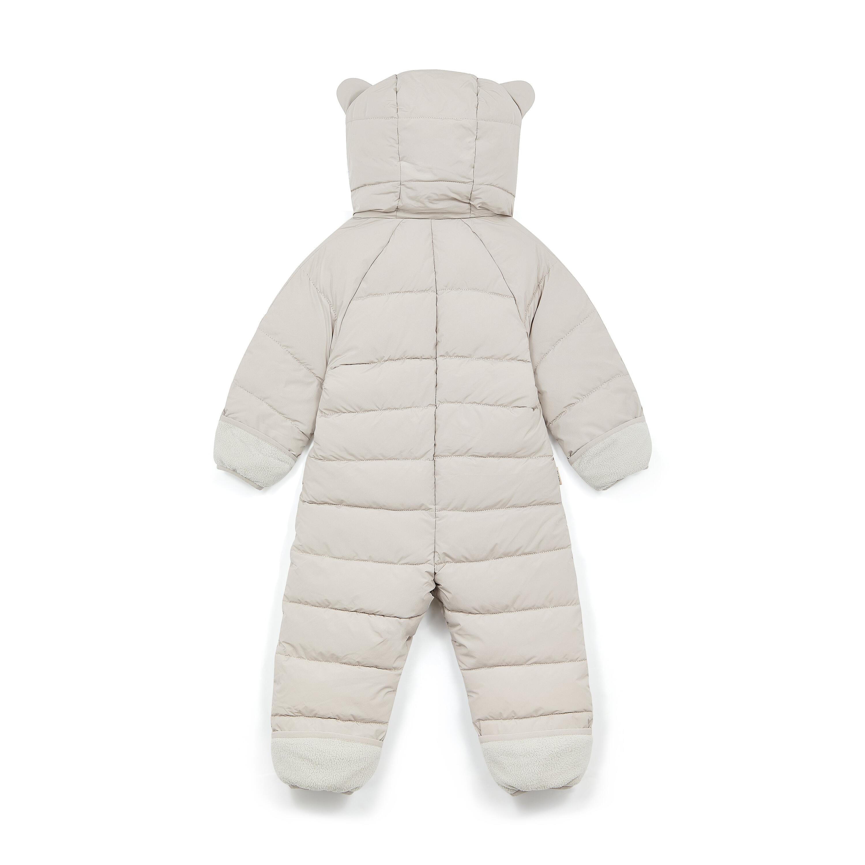 Winter White Quilted Onesie 3/5