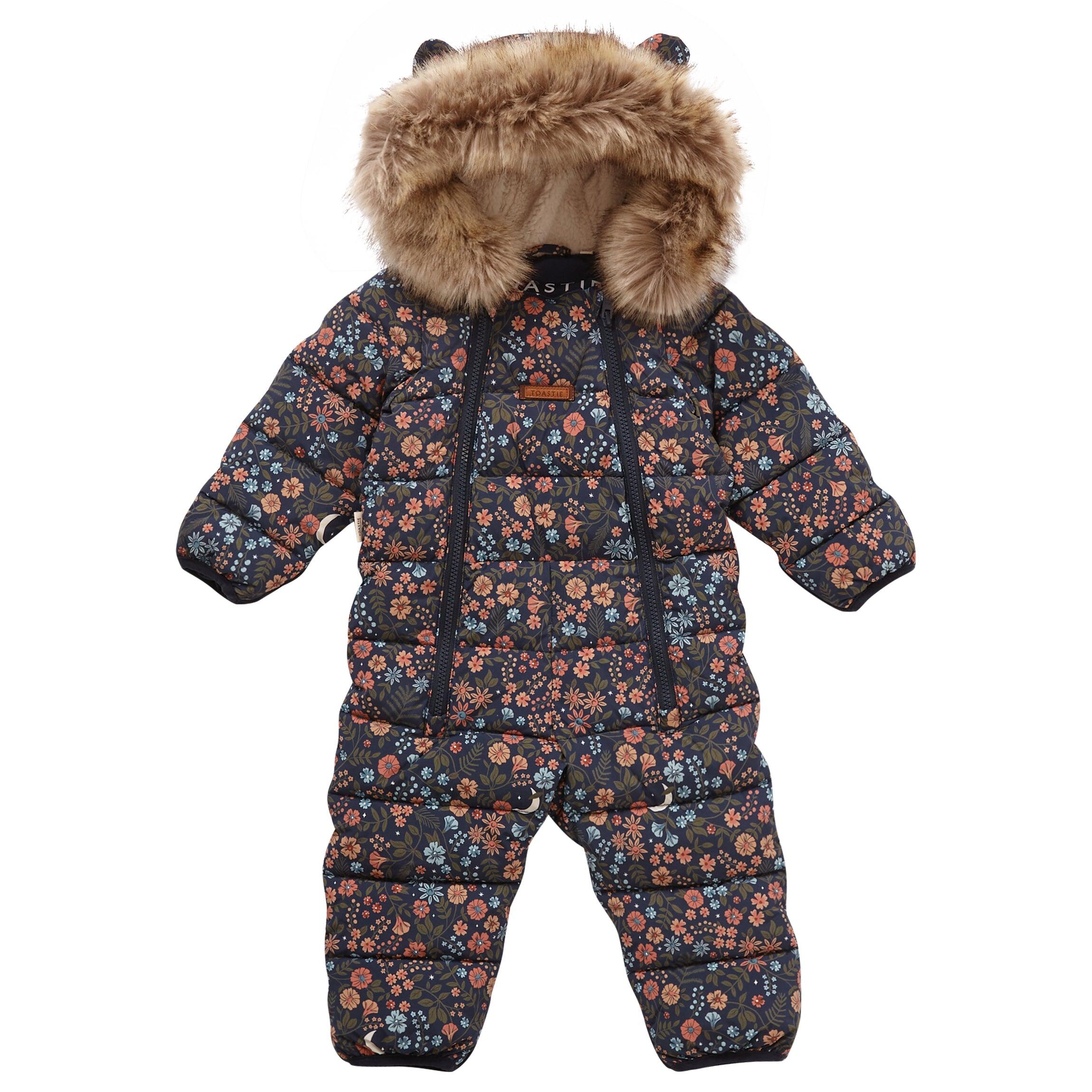 Floral Nightscape Quilted Onesie 1/7