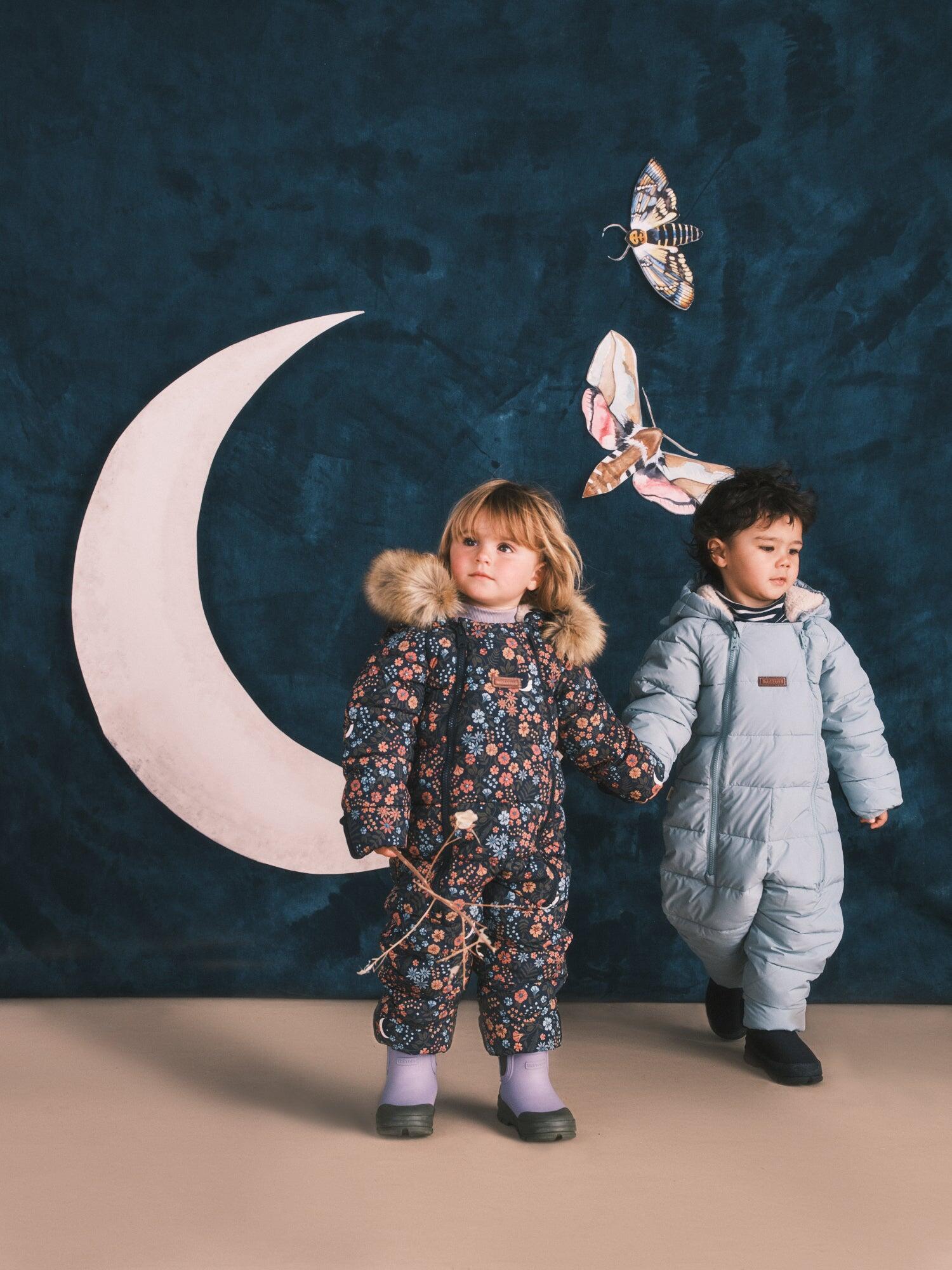 Floral Nightscape Quilted Onesie 6/7