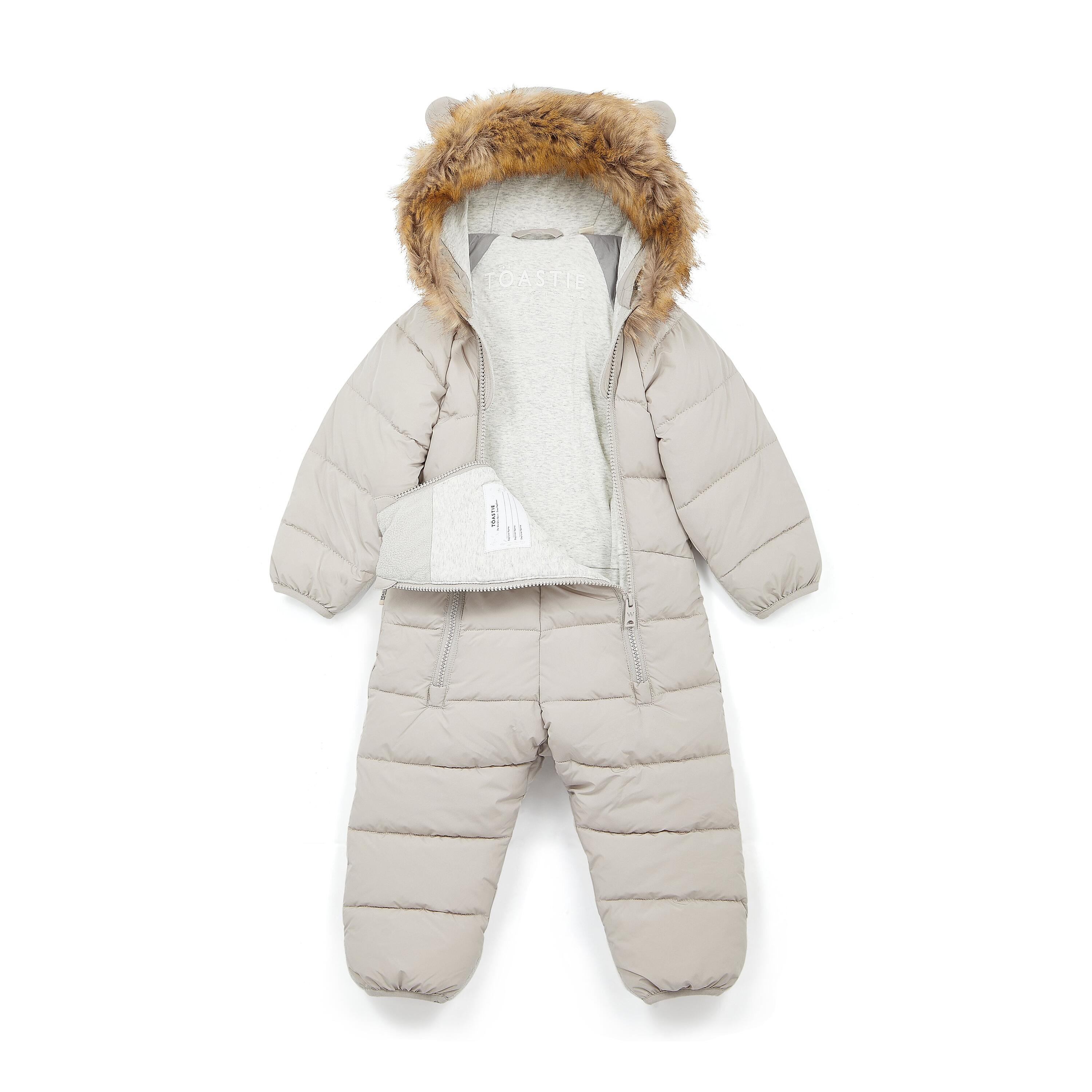 Winter White Quilted Onesie 2/5