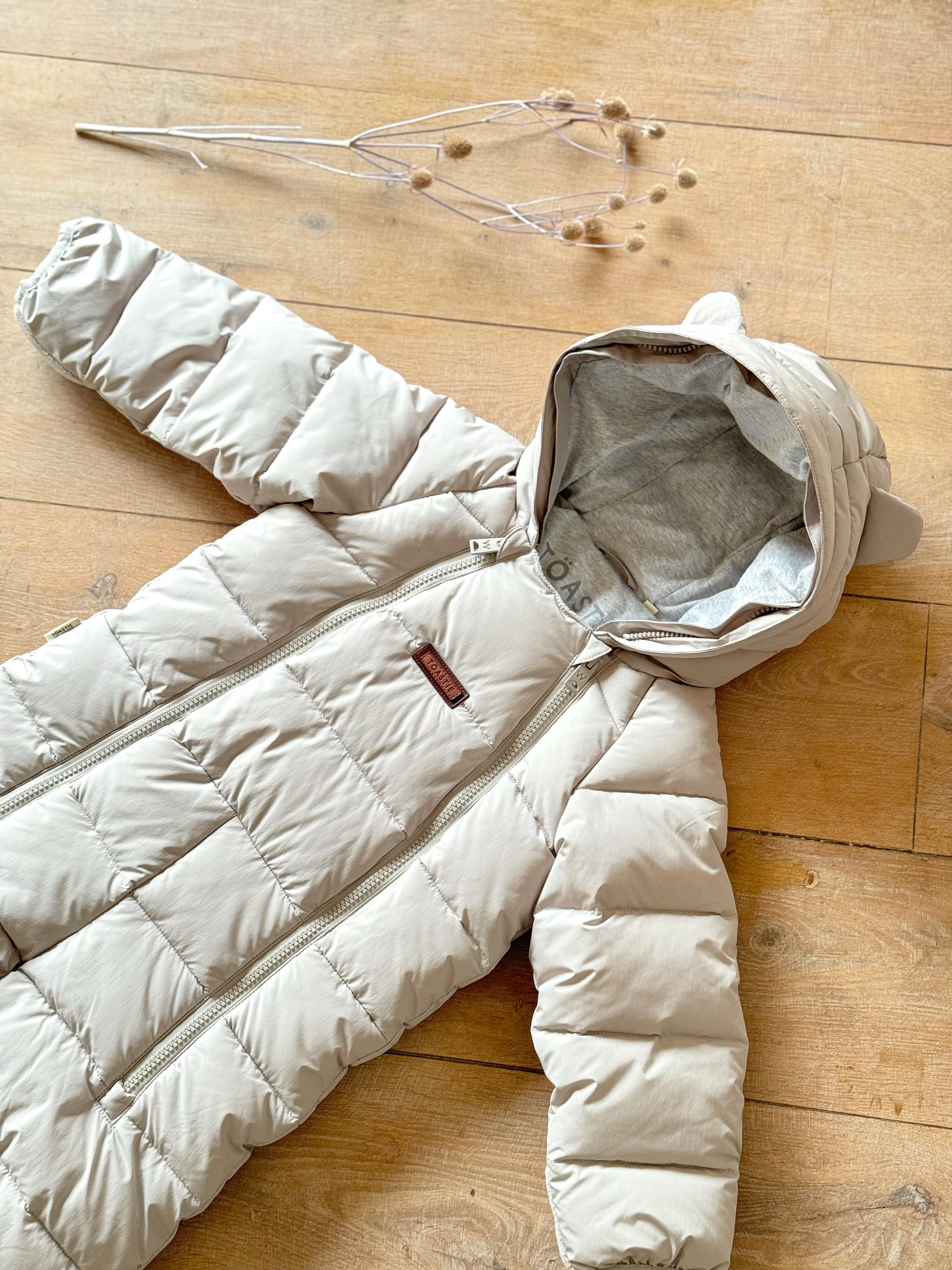 Winter White Quilted Onesie 5/5