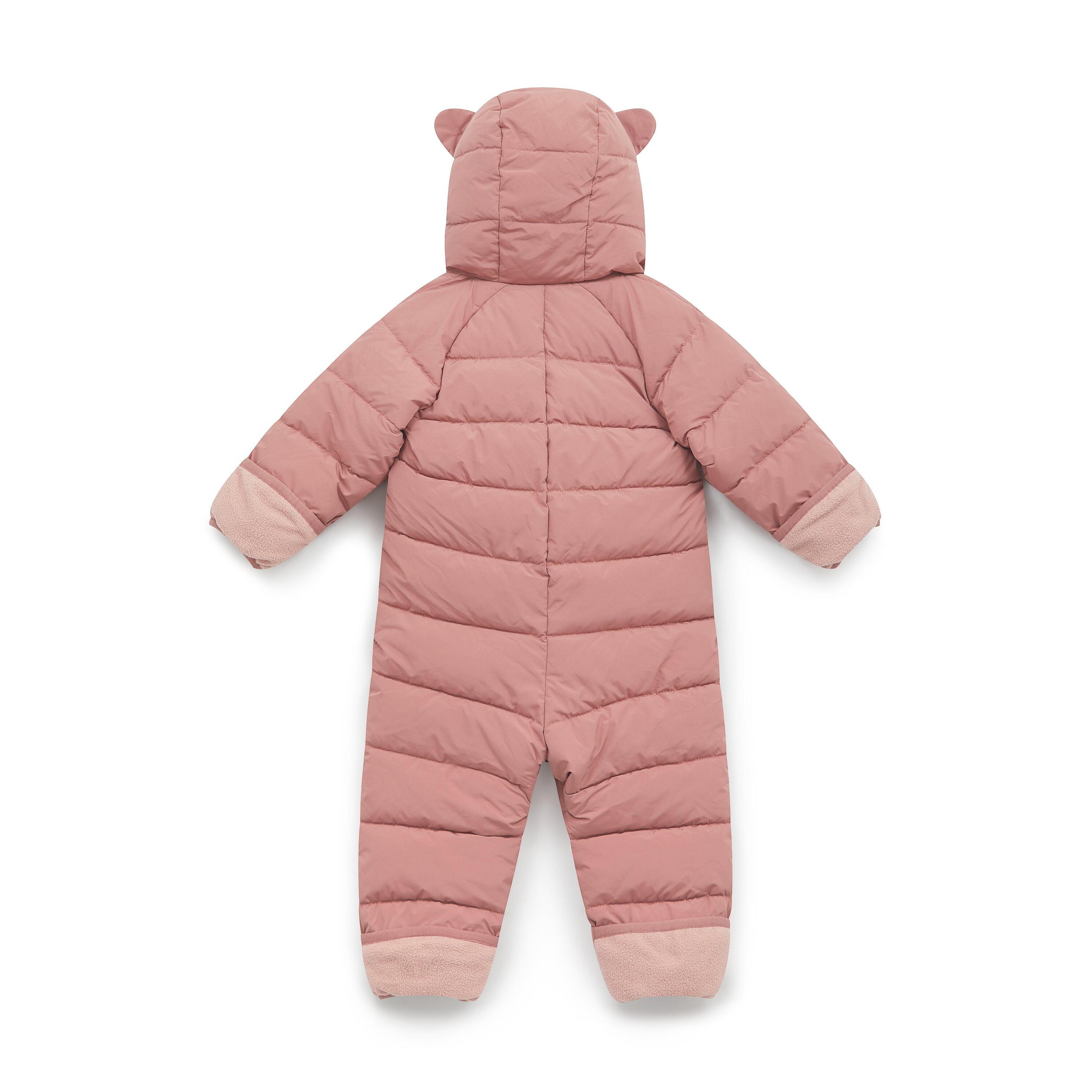 Damask Pink Quilted Onesie 2/7