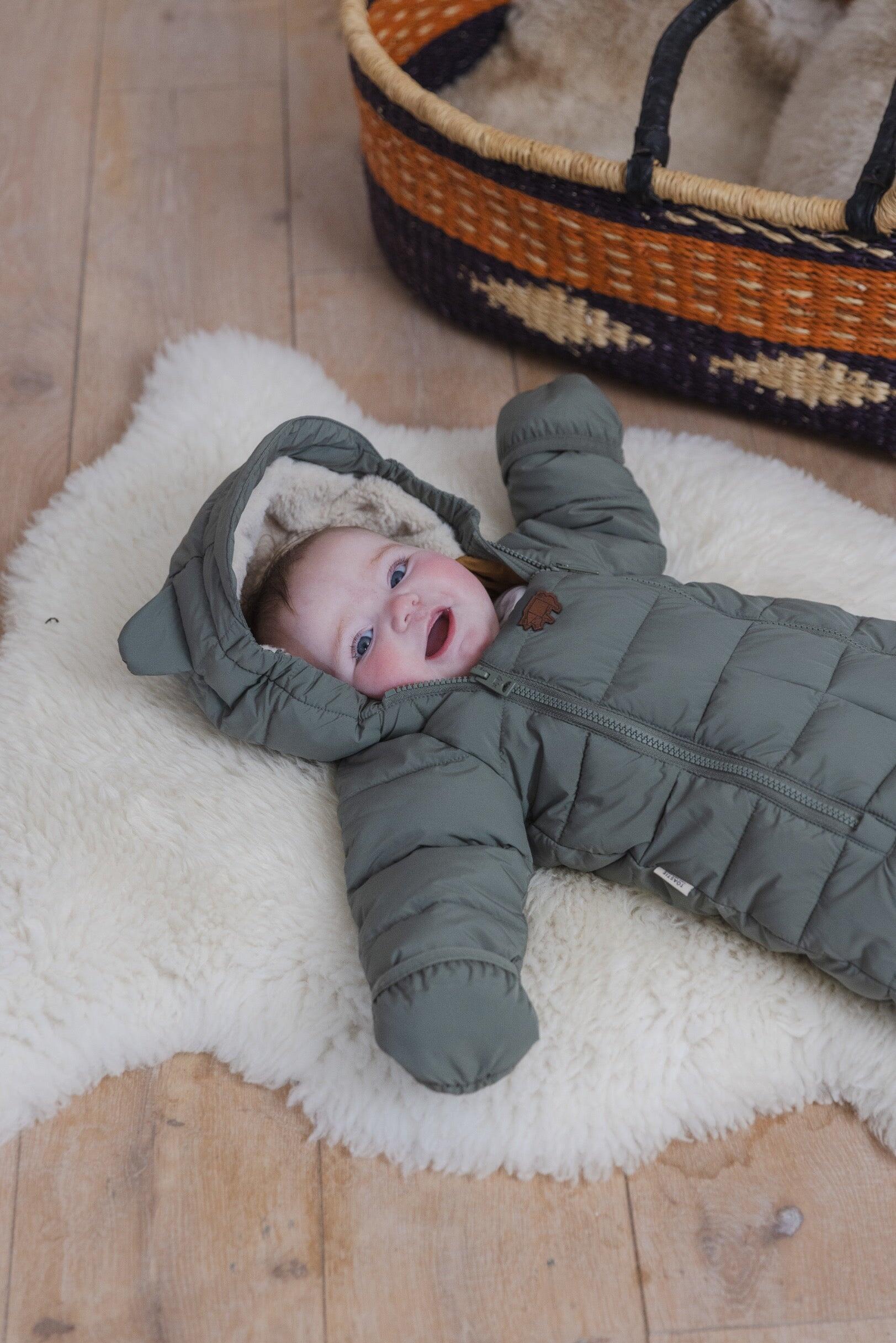 Sage Quilted Onesie 7/7