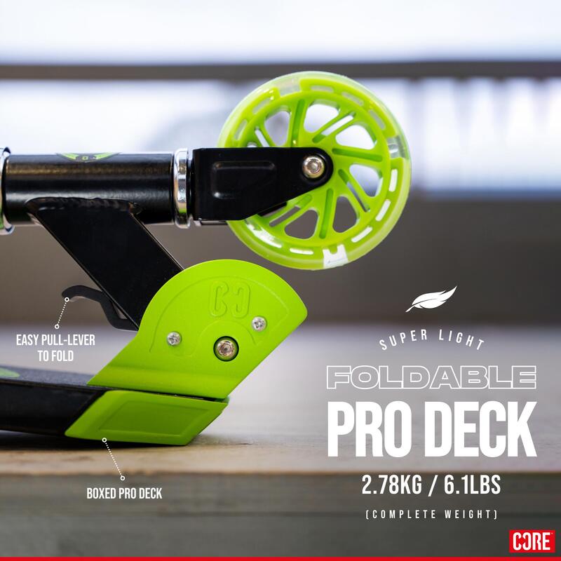 Trotineta Copii CORE Foldy Verde