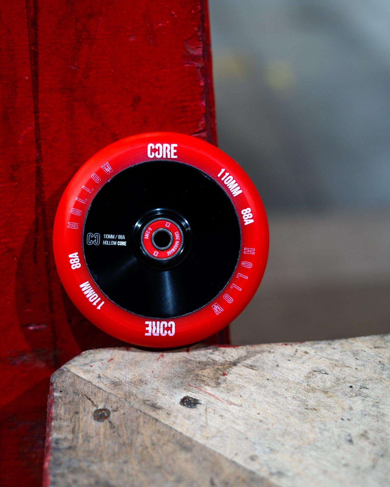 CORE Hollow Stunt Scooter Wheel V2 110mm - Red/Black 2/6