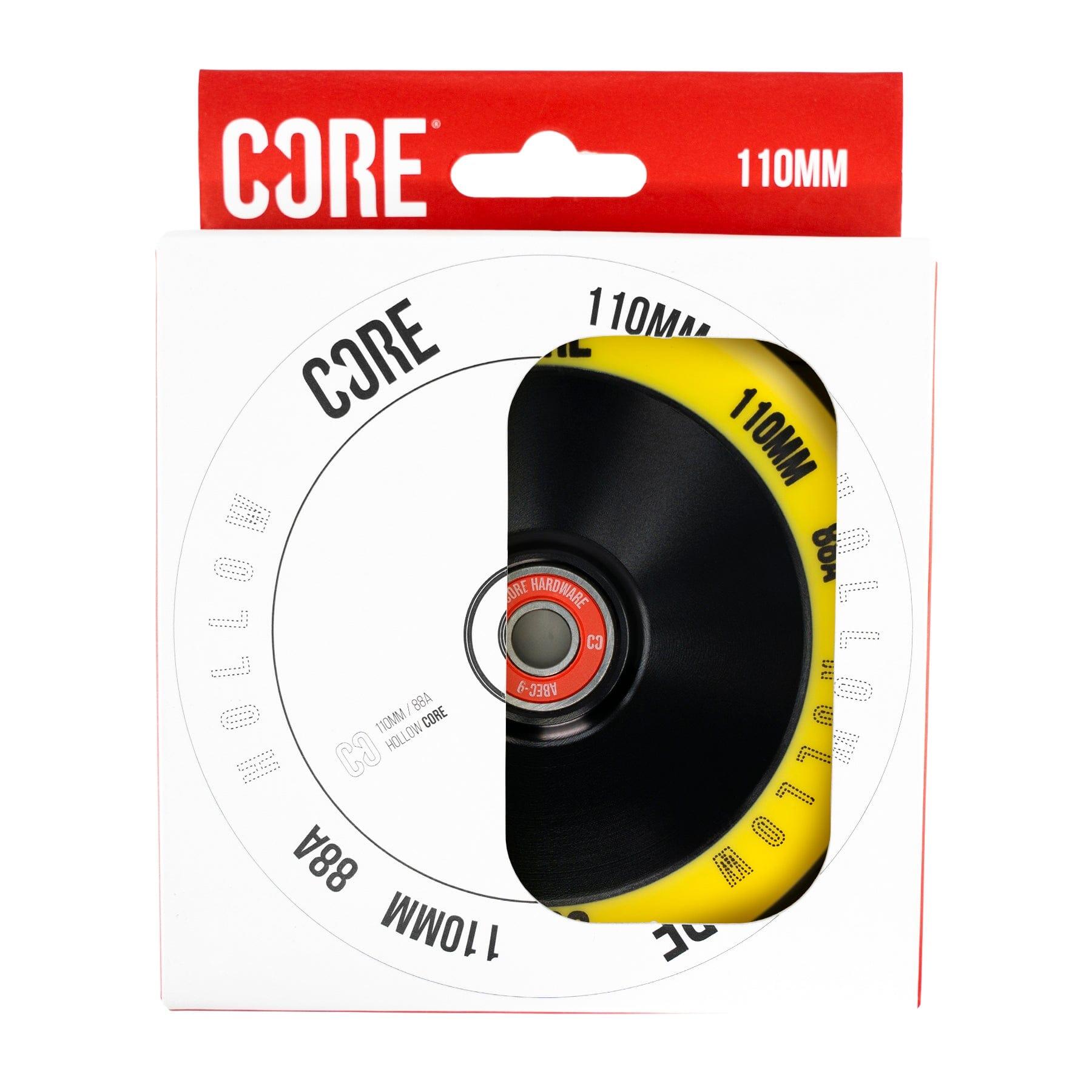 CORE Hollow Stunt Scooter Wheel V2 110mm - Yellow/Black 2/6