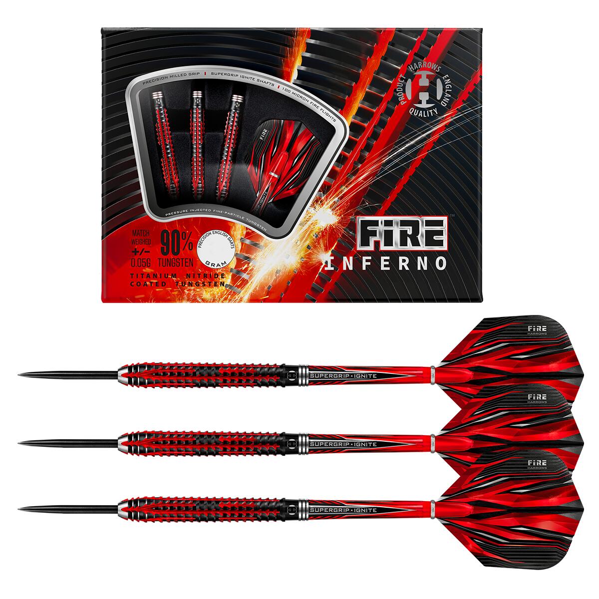 HARROWS Harrows Darts Fire Inferno Steel Tip 90% 21g