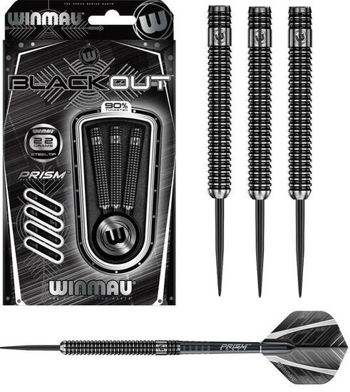 Winmau Dartpijlen steeltip Blackout