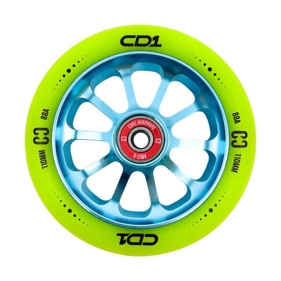 CORE CD1 Stuntstep Wiel 110mm Lime Blue