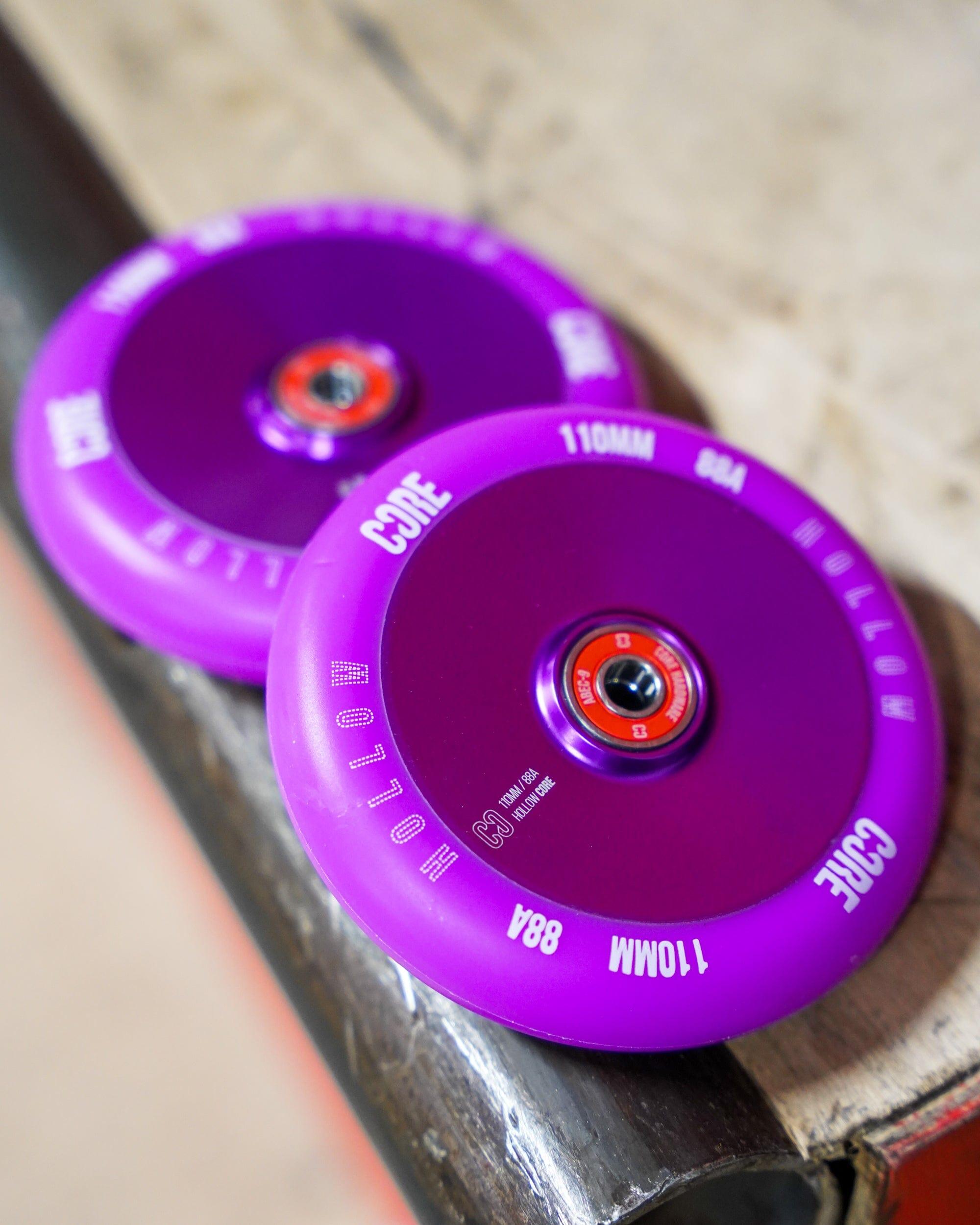 CORE Hollow Stunt Scooter Wheel V2 110mm - Purple 6/7