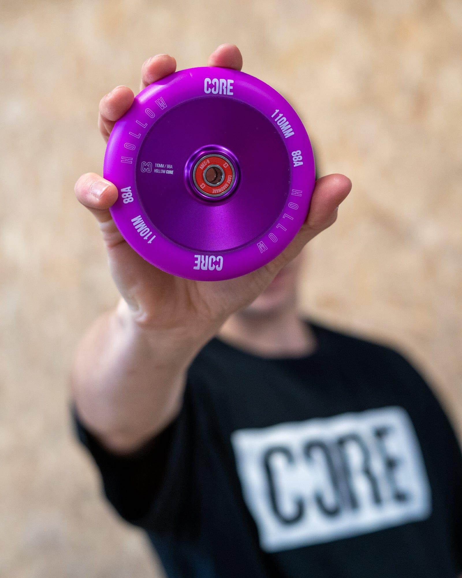 CORE Hollow Stunt Scooter Wheel V2 110mm - Purple 2/7