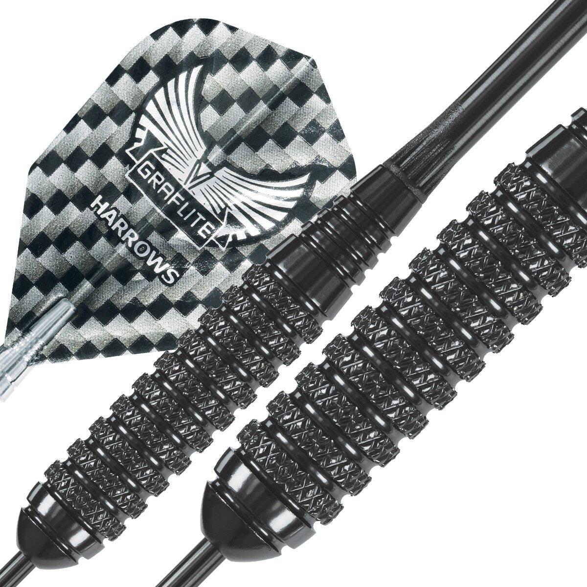 Harrows rzutki Steeltip Black Arrows 23g 2/5