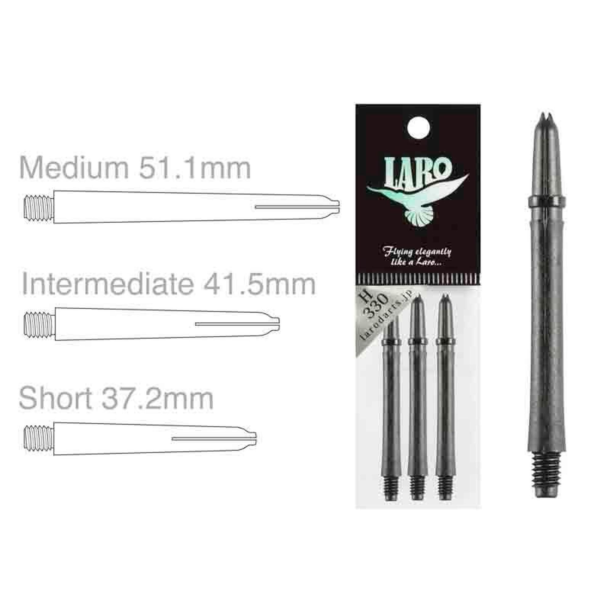 Cañas L-Style Laro Shaft Locked Straight Negra 330 46mm