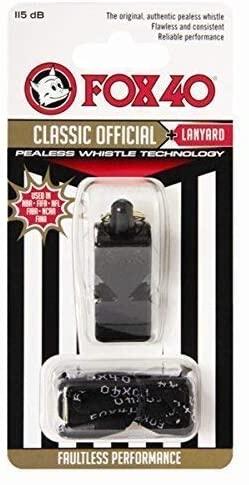 FOX 40 OFFICIAL REFS WHISTLE & WRIST STRAP 1/3